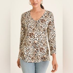 CHICOS Animal Print top